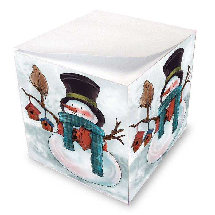 Merry Christmas Happy Holiday Note Cube D395