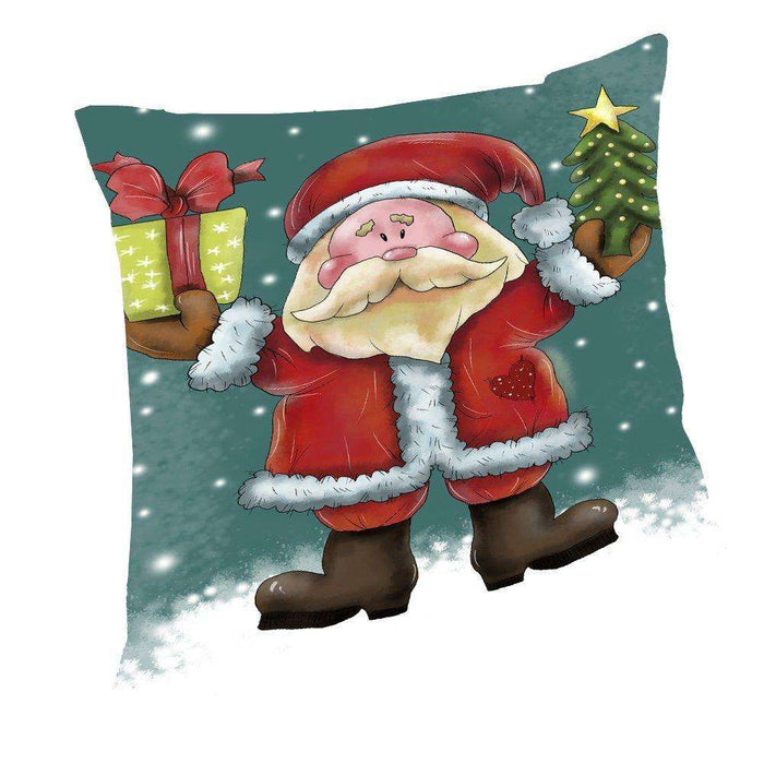 Merry Christmas Happy Holiday Throw Pillow