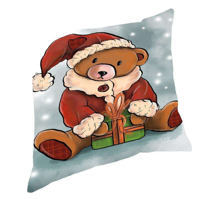 Merry Christmas Happy Holiday Throw Pillow