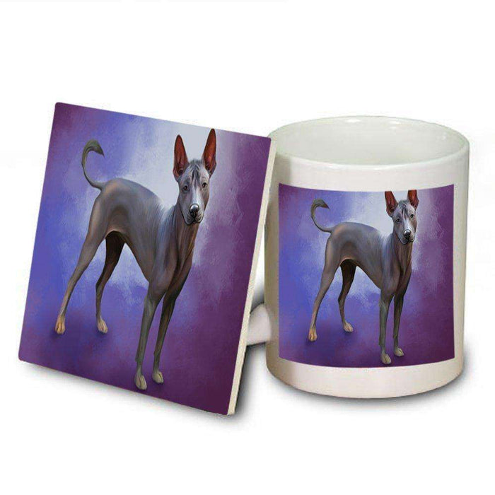 Mexican Hairless Dog Mug and Coaster Set