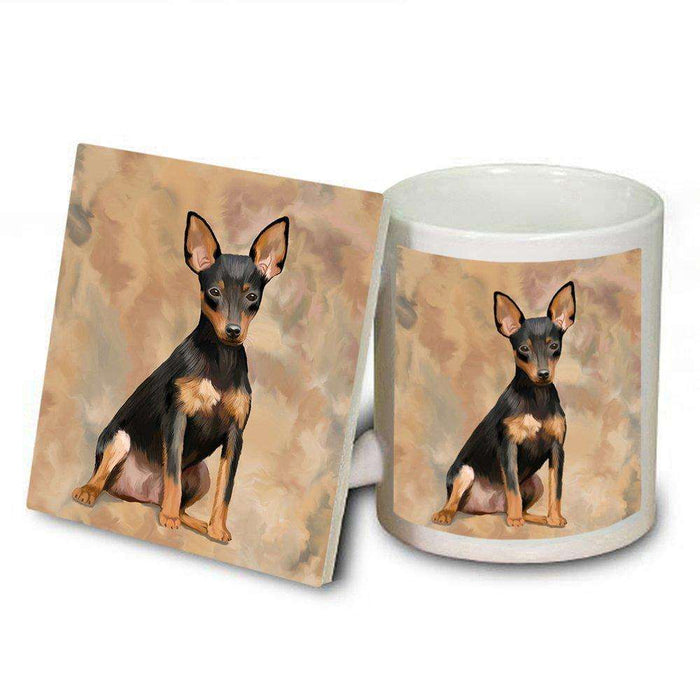 Miniature Pinscher Dog Mug and Coaster Set