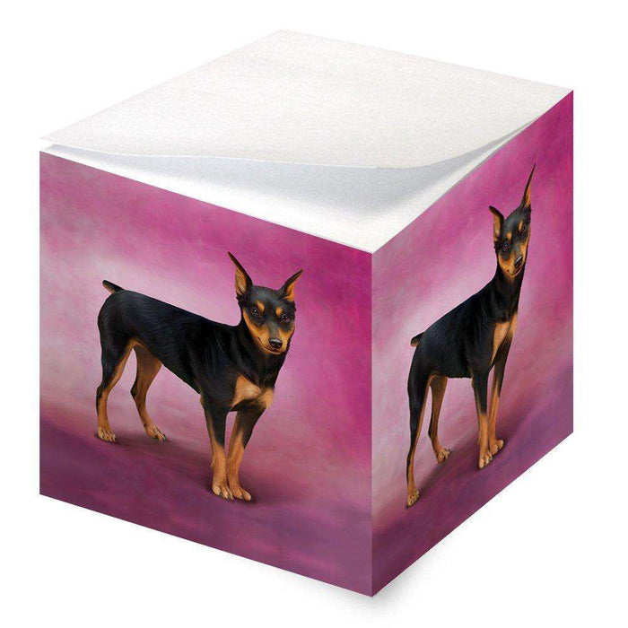 Miniature Pinscher Dog Note Cube