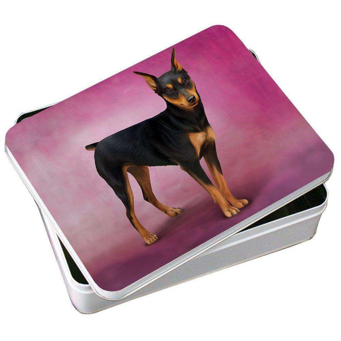 Miniature Pinscher Dog Photo Storage Tin