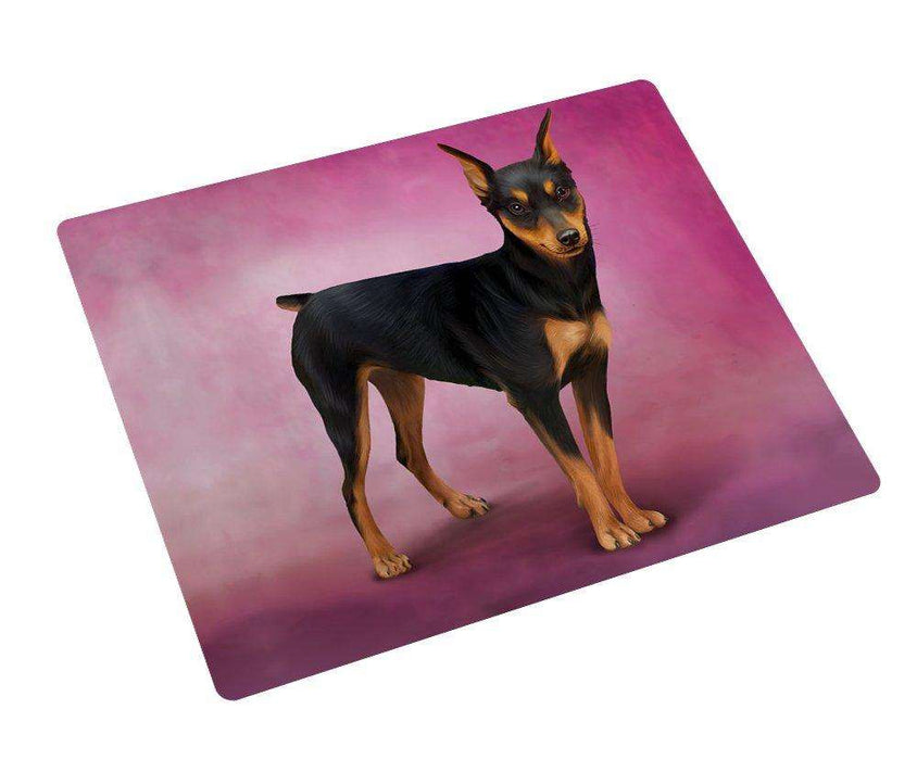 Miniature Pinscher Dog Tempered Cutting Board