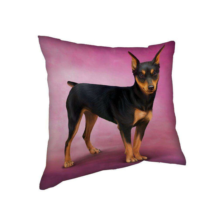 Miniature Pinscher Dog Throw Pillow