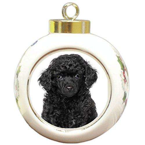 Miniature Poodle Puppy Christmas Holiday Ornament