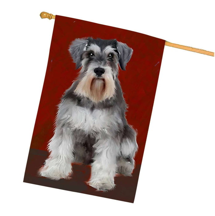 Miniature Schnauzer Dog House Flag FLG48451