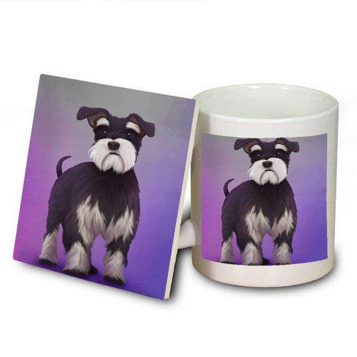 Miniature Schnauzer Dog Mug and Coaster Set