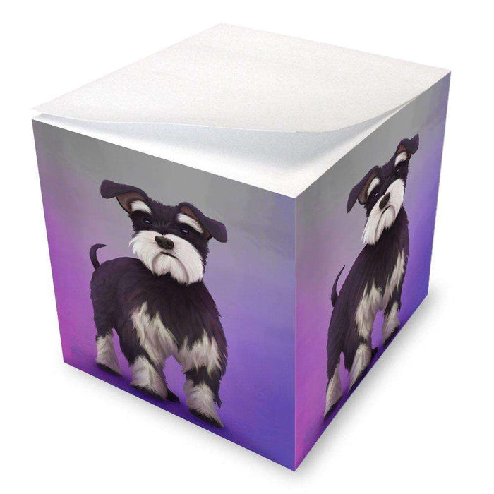 Miniature Schnauzer Dog Note Cube
