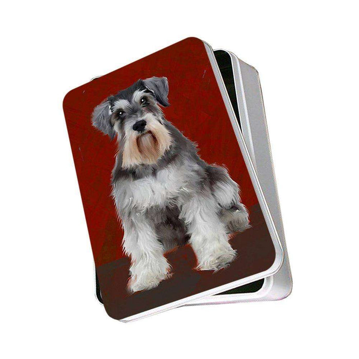 Miniature Schnauzer Dog Photo Storage Tin PITN48438