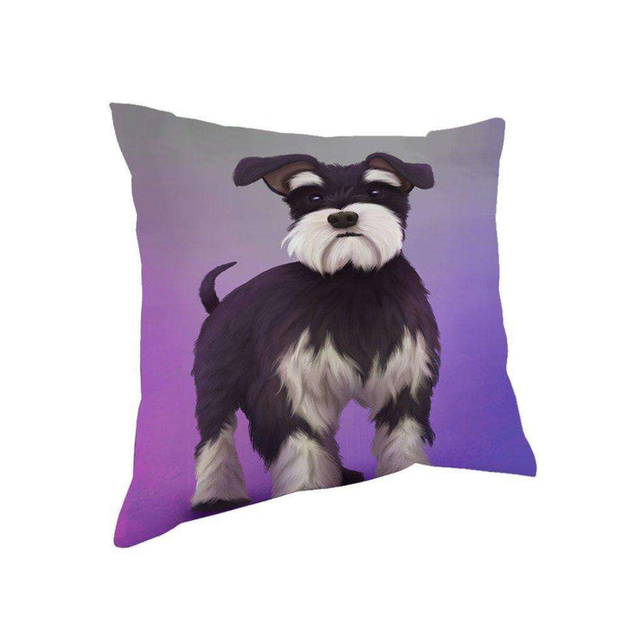 Miniature Schnauzer Dog Throw Pillow