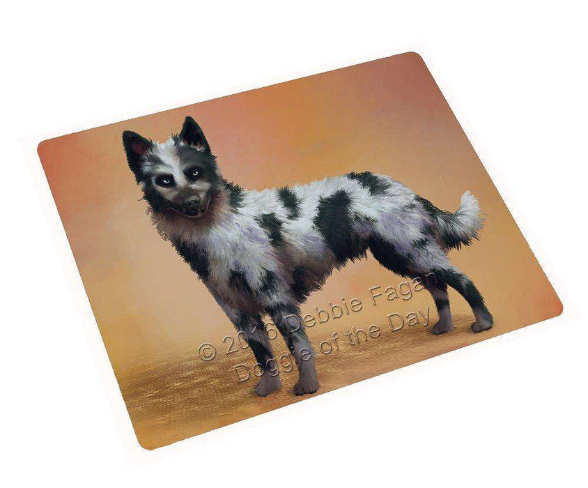 Mudi Black Merle Dog Tempered Cutting Board