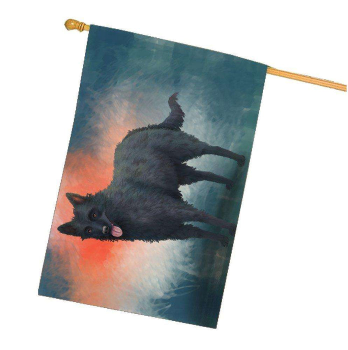 Mudi Dog House Flag
