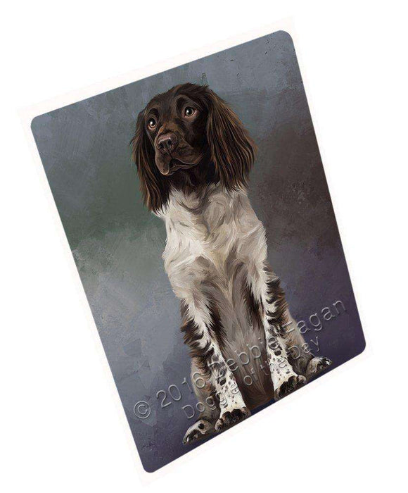 Munsterlander Dog Art Portrait Print Woven Throw Sherpa Plush Fleece Blanket D176