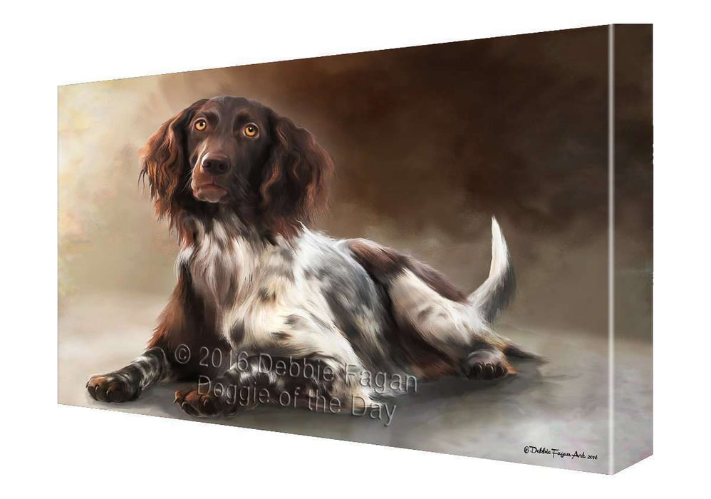 Munsterlander Dog Painting Printed on Canvas Wall Art