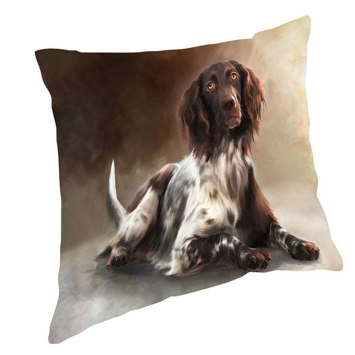Munsterlander Dog Throw Pillow