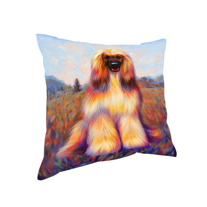Mystic Blaze Afghan Hound Dog Pillow PIL70896
