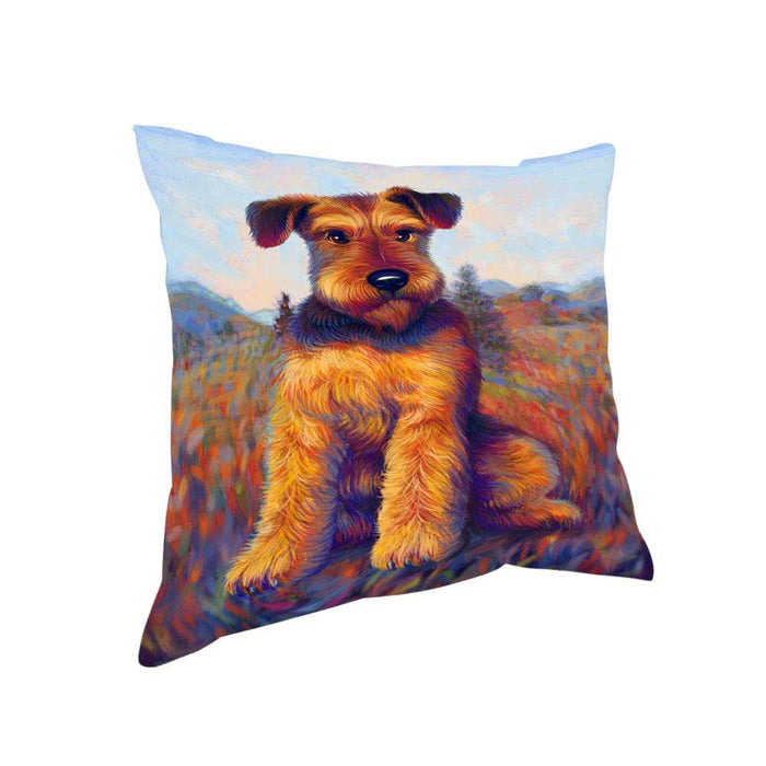 Mystic Blaze Airedale Terrier Dog Pillow PIL70900