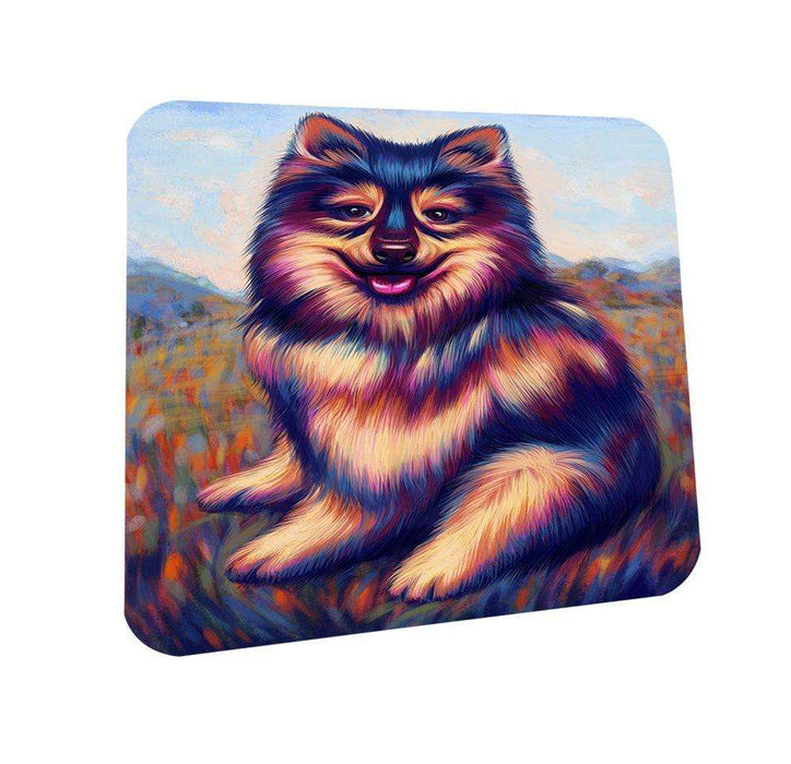 Mystic Blaze Australian Shepherd Black Tri Dog Coasters Set of 4 CST48510