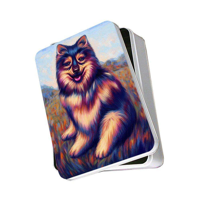 Mystic Blaze Australian Shepherd Black Tri Dog Photo Storage Tin PITN48551