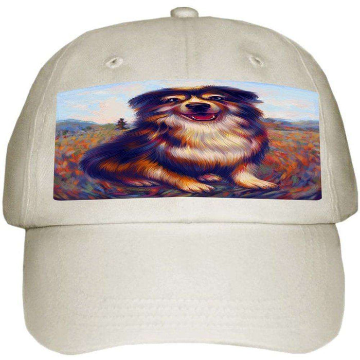 Mystic Blaze Australian Shepherd Blue Merle Dog Ball Hat Cap HAT49395