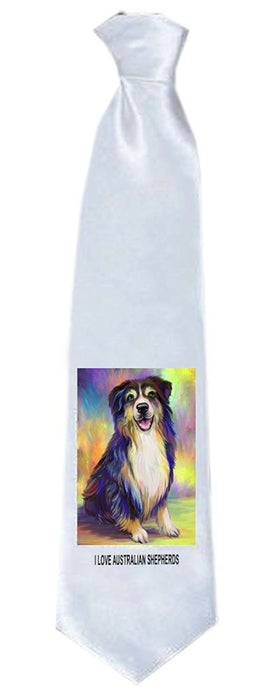 Mystic Blaze Australian Shepherd Blue Merle Dog Neck Tie TIE48355