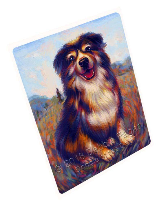 Mystic Blaze Australian Shepherd Dog Cutting Board C65157