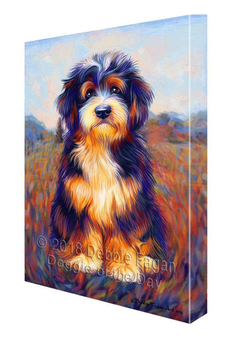 Mystic Blaze Bernedoodle Dog Canvas Print Wall Art Décor CVS100016