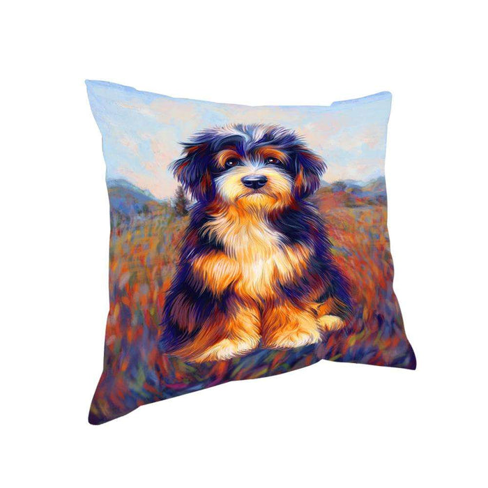 Mystic Blaze Bernedoodle Dog Pillow PIL70920
