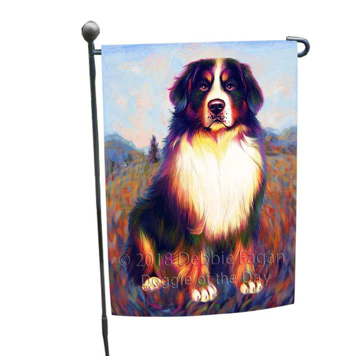 Mystic Blaze Bernese Mountain Dog Garden Flag GFLG53637