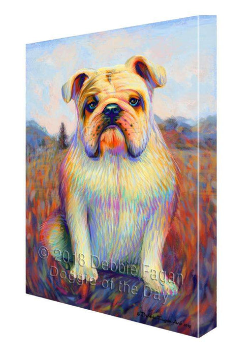 Mystic Blaze Bulldog Canvas Print Wall Art Décor CVS100043