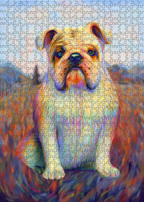 Mystic Blaze Bulldog Puzzle with Photo Tin PUZL81464