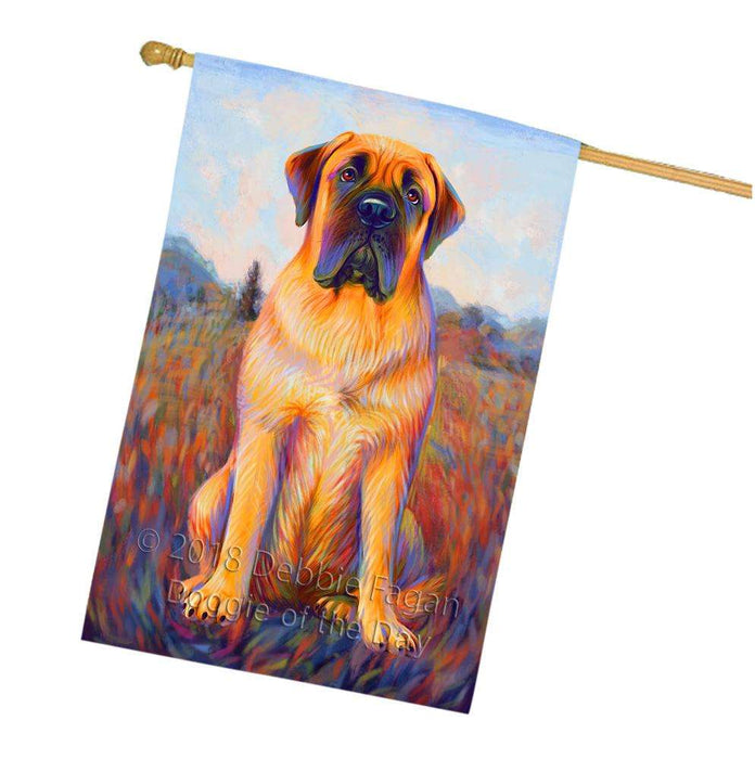 Mystic Blaze Bullmastiff Dog House Flag FLG53776