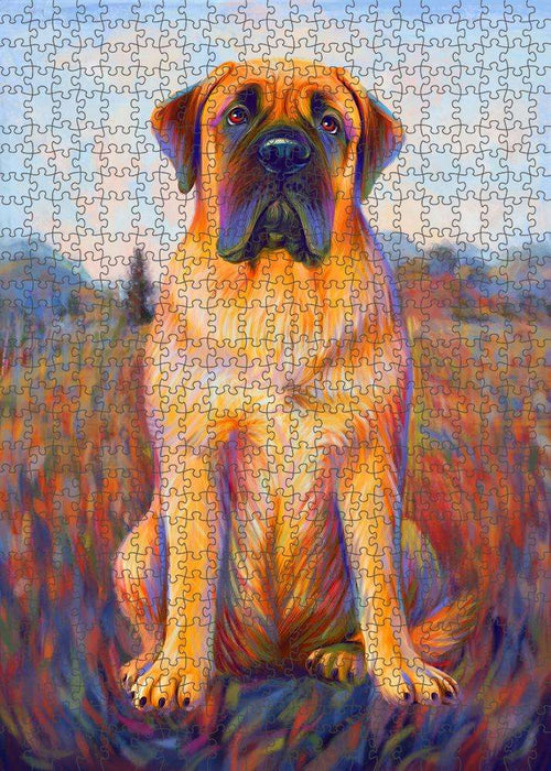 Mystic Blaze Bullmastiff Dog Puzzle with Photo Tin PUZL81468