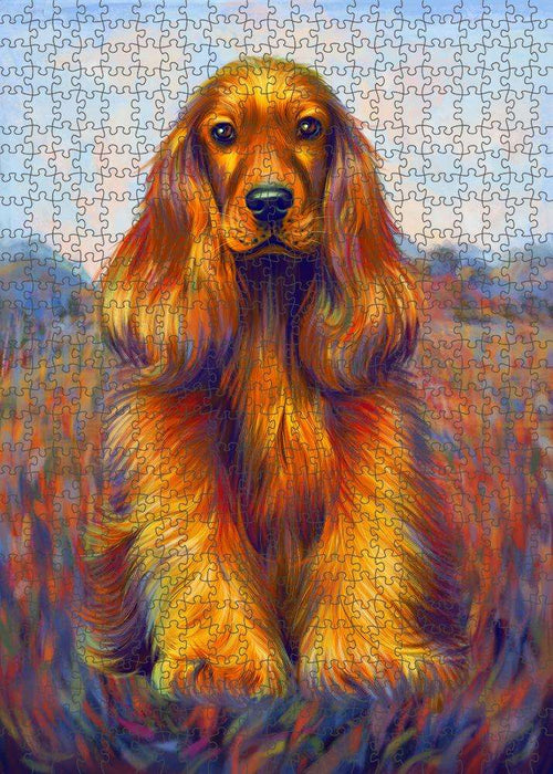 Mystic Blaze Cocker Spaniel Dog Puzzle with Photo Tin PUZL81472