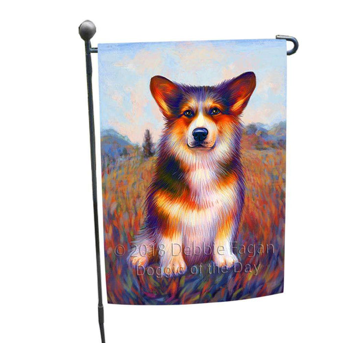 Mystic Blaze Corgi Dog Garden Flag GFLG53642