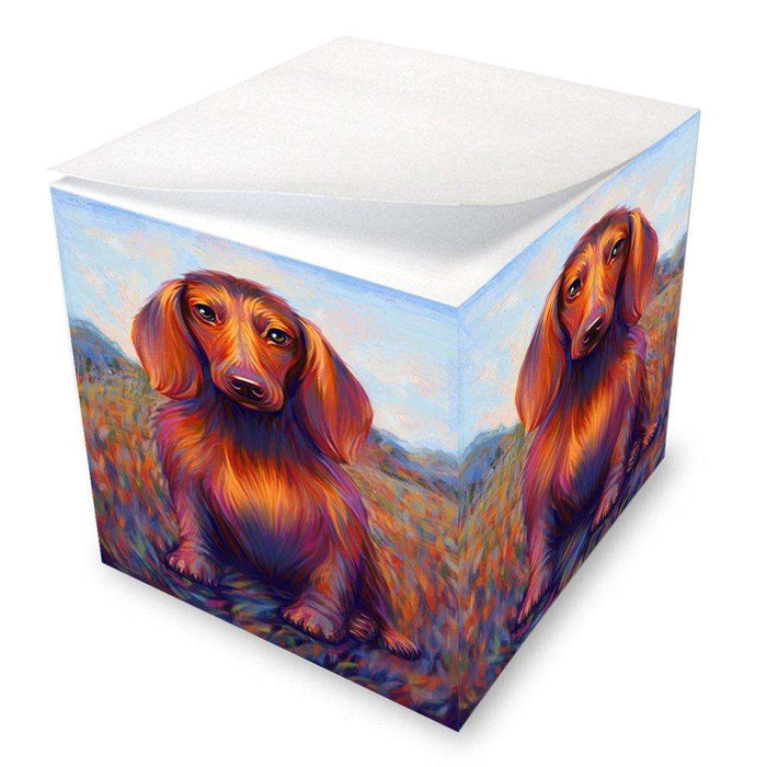 Mystic Blaze Dachshund Dog Note Cube NOC48560