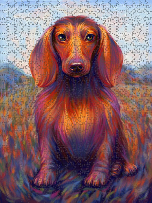 Mystic Blaze Dachshund Dog Puzzle with Photo PUZL48027