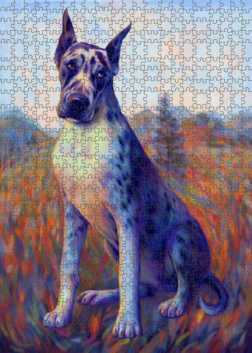 Mystic Blaze Great Dane Dog Puzzle with Photo Tin PUZL81484