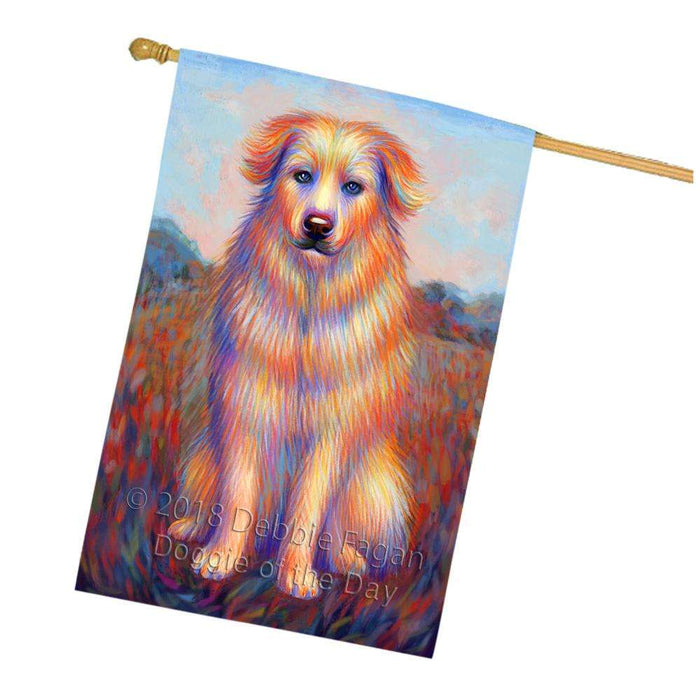 Mystic Blaze Great Pyrenees Dog House Flag FLG53781