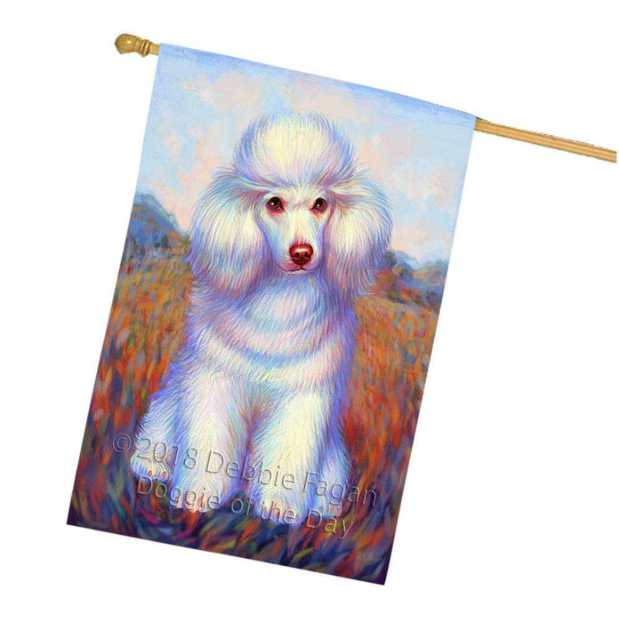 Mystic Blaze Poodle Dog House Flag FLG53783