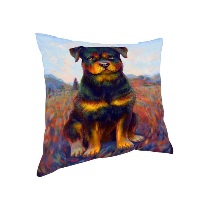 Mystic Blaze Rottweiler Dog Pillow PIL70972