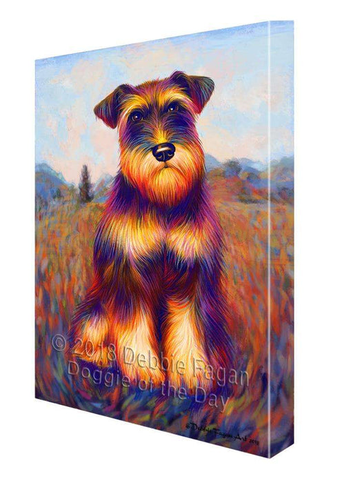 Mystic Blaze Schnauzer Dog Canvas Print Wall Art Décor CVS100142