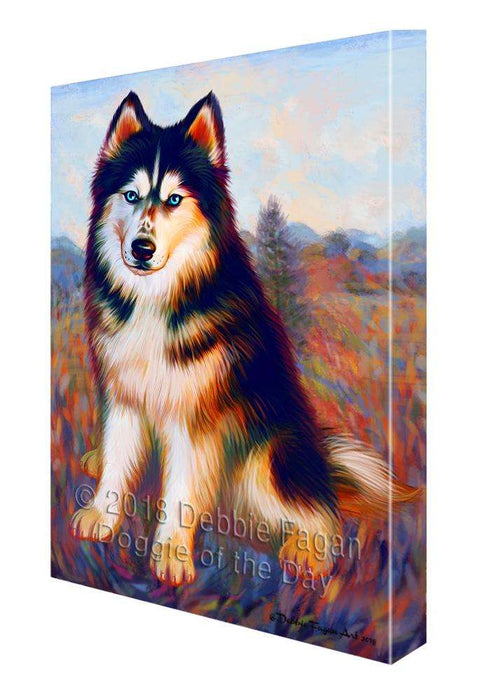 Mystic Blaze Siberian Husky Dog Canvas Print Wall Art Décor CVS100151