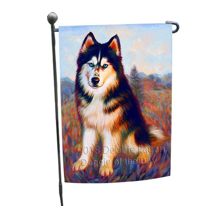 Mystic Blaze Siberian Husky Dog Garden Flag GFLG53651