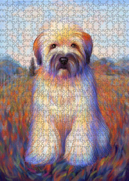 Mystic Blaze Wheaten Terrier Dog Puzzle with Photo Tin PUZL81516
