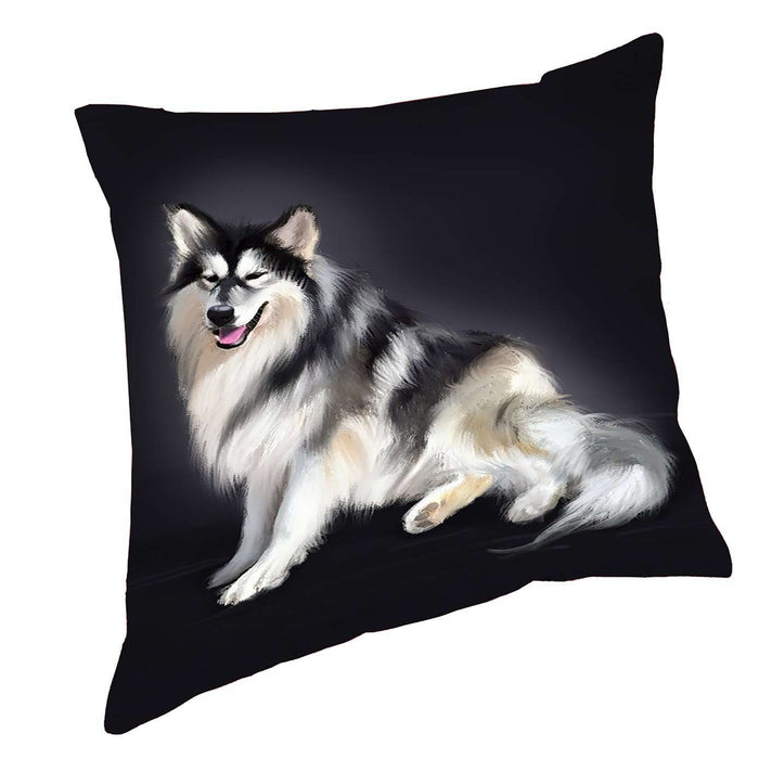 Native American Indian Dog Throw Pillow