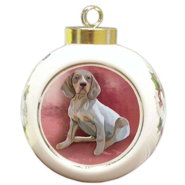 Navarro Dog Round Ball Christmas Ornament