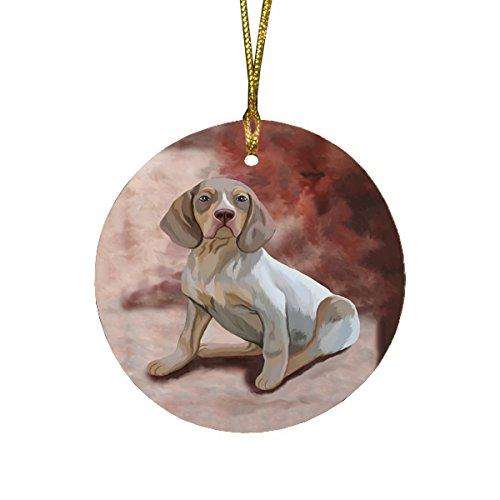 Navarro Dog Round Christmas Ornament