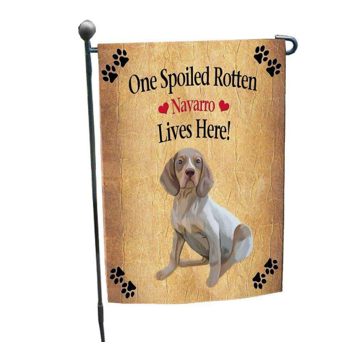 Navarro Spoiled Rotten Dog Garden Flag